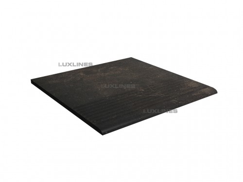 Ступень прямая рефленая структурная SCANDIANO BROWN 30×30см.¶ Ступень прямая рефленая структурная SCANDIANO BROWN 30x30см.¶ — изображение 1