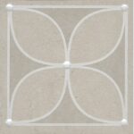 AZA013SG1712 Вставка Туф бежевый светлый матовый 7,7x7,7