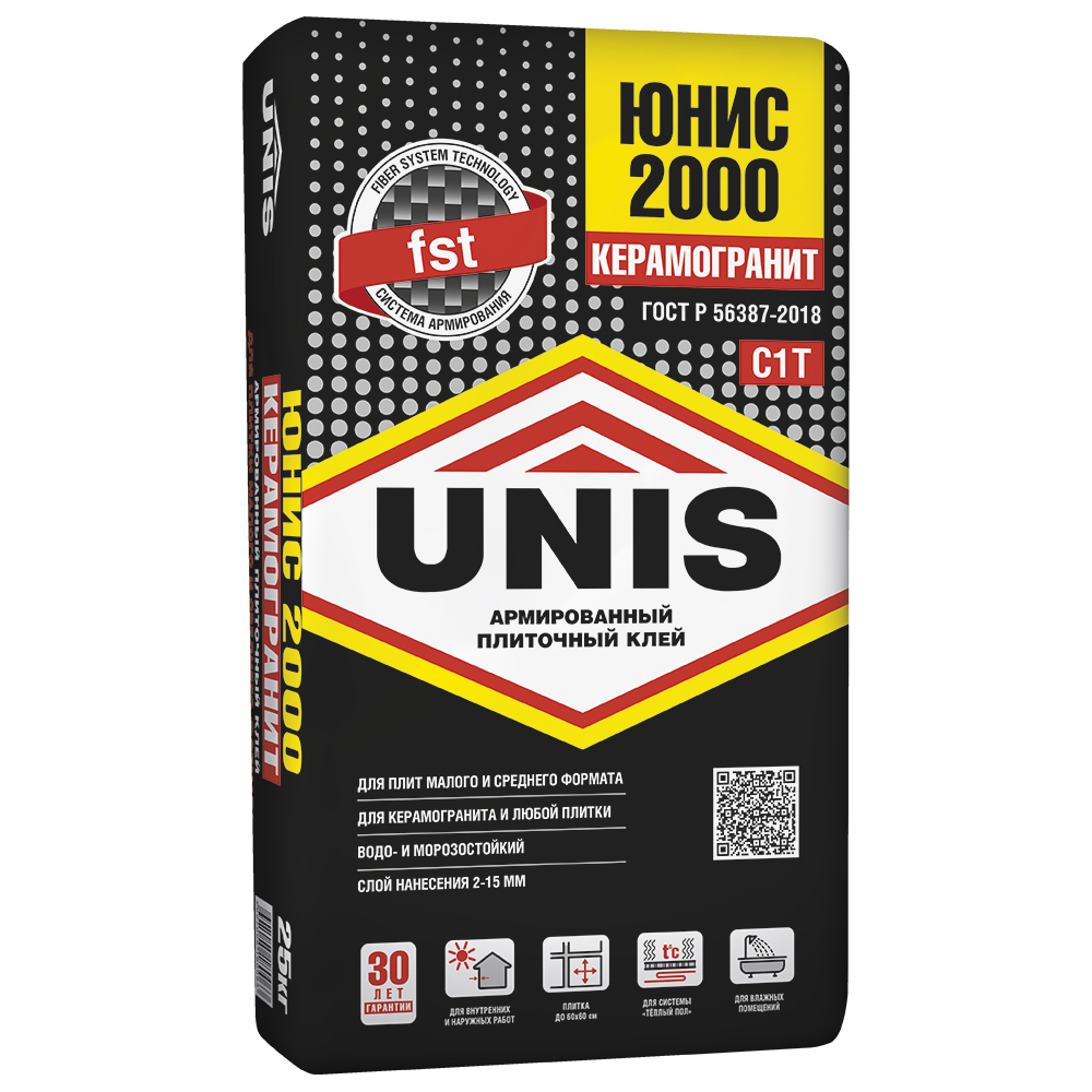 Клей Юнис 2000 25кг. Клей Юнис 2000 25кг. — изображение 1