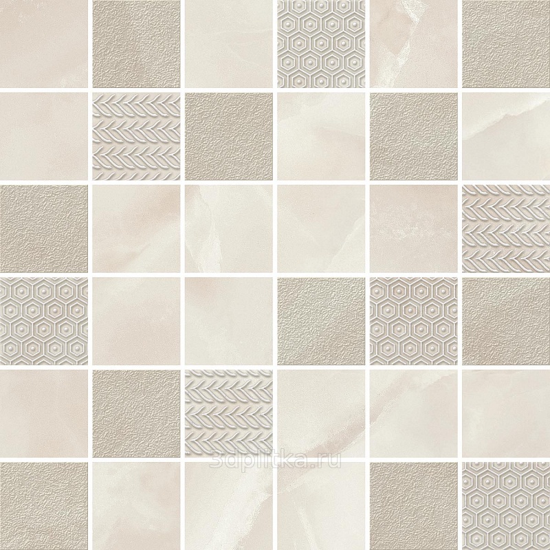 Оникс жемчужный мозаика / Мозаика 30х30 ONICE PERLA MOSAIC Мозаика 30х30 ONICE PERLA MOSAIC